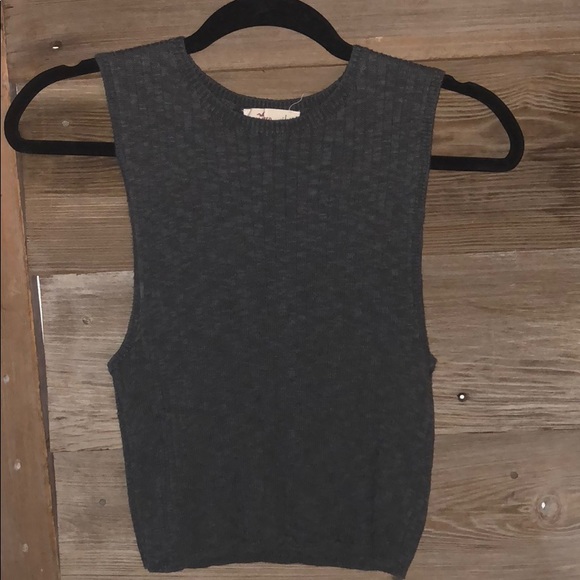Hollister Tops - dark gray tank